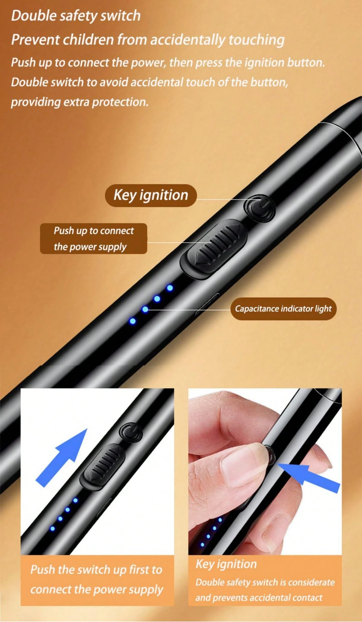 1 PC Creative Kitchen Pulse Electronic Ignition Gun. Outdoor Igniter