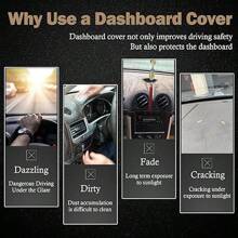 Car Dashboard Cover For Left Hand Drive GMC Sierra And Chevrolet Silverado- Fits 2007-2013 Models With Two Glove Boxes - Black - View 5