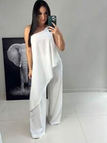 Women Two-Piece Outfits - 白色 - 查看 3