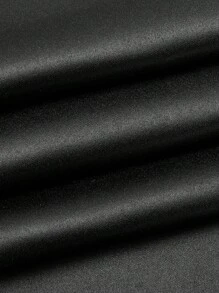 1入戶外或室內用黑白遮光聚酯窗簾（附圓環專口設計）,隔熱,遮光,簡約風格,純色調,適用於臥室/客廳/陽台裝飾 - 黑色 - 查看 10