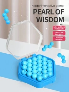 Mini Puzzle Ball Intelligence Pocket Bead Toy, Table Game For Family, 6-8-12 Years Old - Blue - View 2