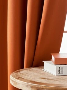 1入環形頂部全光擋布窗簾,適用於室內外,廚房,客廳,外部,窗簾,窗飾