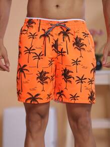 Men Shorts - Orange - View 2