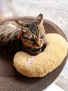 Pillow For Pet Cats To Sleep On U-Shaped Pillow For Dogs - Yellow - View 3