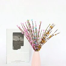 10 件/20 件漿果藤花環頭帶花環手工裝飾家居、節日、辦公室、花園、聖誕節 - 彩色 - 查看 3