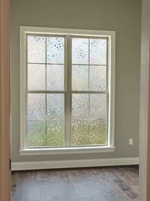 1捲彩色玻璃防護窗戶膜,控制室內熱量的霧面貼紙,用於家庭辦公室3d安全玻璃,阻擋陽光 - 薑色 - 查看 4