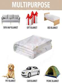 1pc Creative Text Printed Gift Blanket In Flannel Fabric, Other Available Styles, Soft And Warm Cover For Nap, Pet, Travel Or As A Gift From Mom To Son, Suitable For Living Room Sofa, All Seasons - Multicolor - View 6