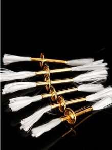 1 件玻璃纤维灯芯油灯油灯 DIY 灯芯黄油煤油灯灯芯油灯灯芯合金灯芯铜支架 - 金色 - 查看 1