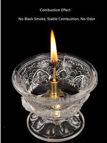 1 件玻璃纤维灯芯油灯油灯 DIY 灯芯黄油煤油灯灯芯油灯灯芯合金灯芯铜支架 - 金色 - 查看 3