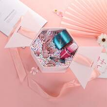 1入手提式情人節口紅禮盒,六角形伴娘婚禮禮盒 - 星星耀紅 - 查看 5