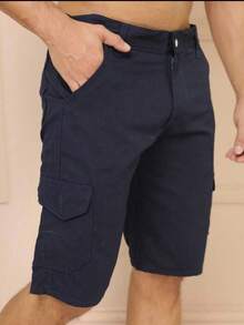 Men Shorts - 寶藍色 - 查看 2