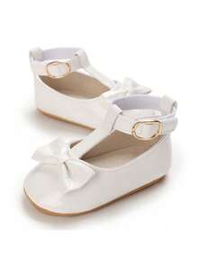 女婴软底公主鞋，婴儿学步鞋，0-1 岁 - 白色 - 查看 2