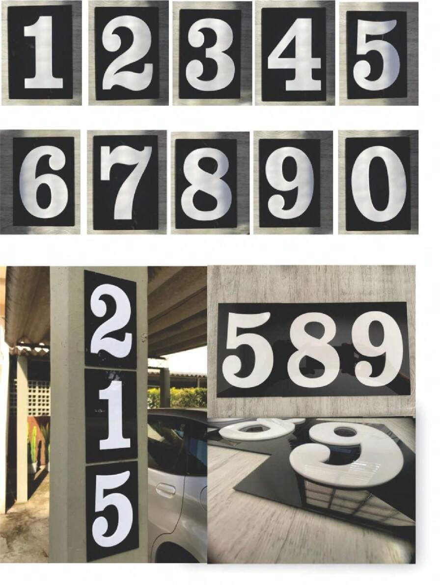 Decorative Letters & Numbers - Đen và trắng - Xem 1