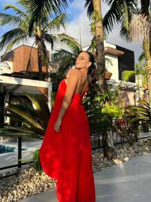 Women Two-Piece Outfits - Rojo - Ver 2