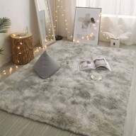1枚 長方形ふわふわラグ ベッドルーム/リビングルーム用、1枚 大判カーペット