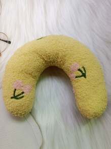 Pillow For Pet Cats To Sleep On U-Shaped Pillow For Dogs - Yellow - View 1