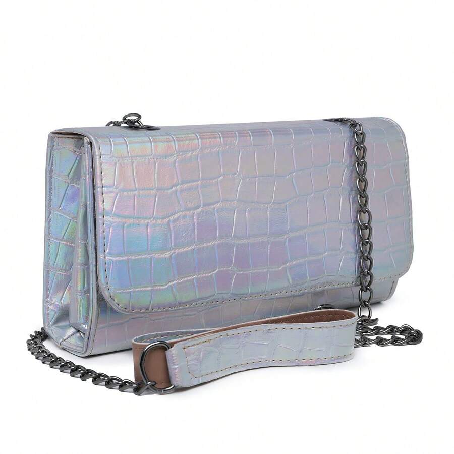 Women Shoulder Bags - 銀色 - 查看 1