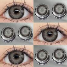 Christmas Makeup Soft Colored Contact Lenses 6 Months Disposable 2 Pieces Colored Lenses With Power - Black - View 1
