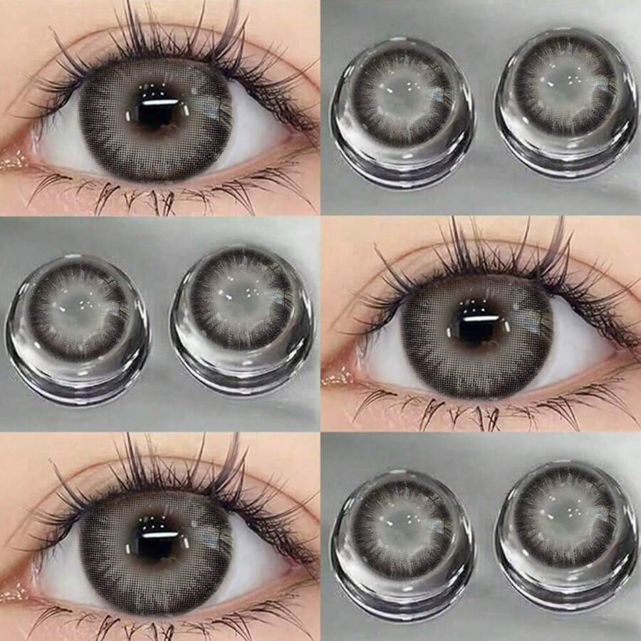 Christmas Makeup Soft Colored Contact Lenses 6 Months Disposable 2 Pieces Colored Lenses With Power - Black - View 1