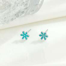 OMID 1pair 925 Sterling Silver Material Fashionable Elegant & Personalized Earrings Suitable For Women's Daily Wearing - earrings - View 6