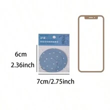 1包24入圓形記事本素材用紙,適用於diy剪貼簿,手帳寫作,計劃,文具用品 - 紅色 - 查看 10