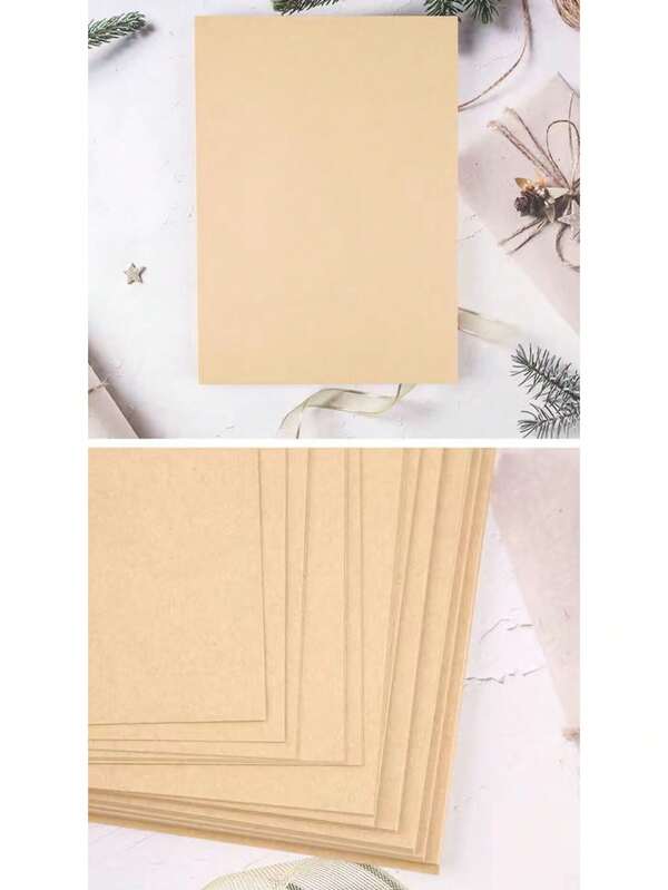 100 Sheets A4 Kraft Paper For Drawing Card Paper Coloured Pencil