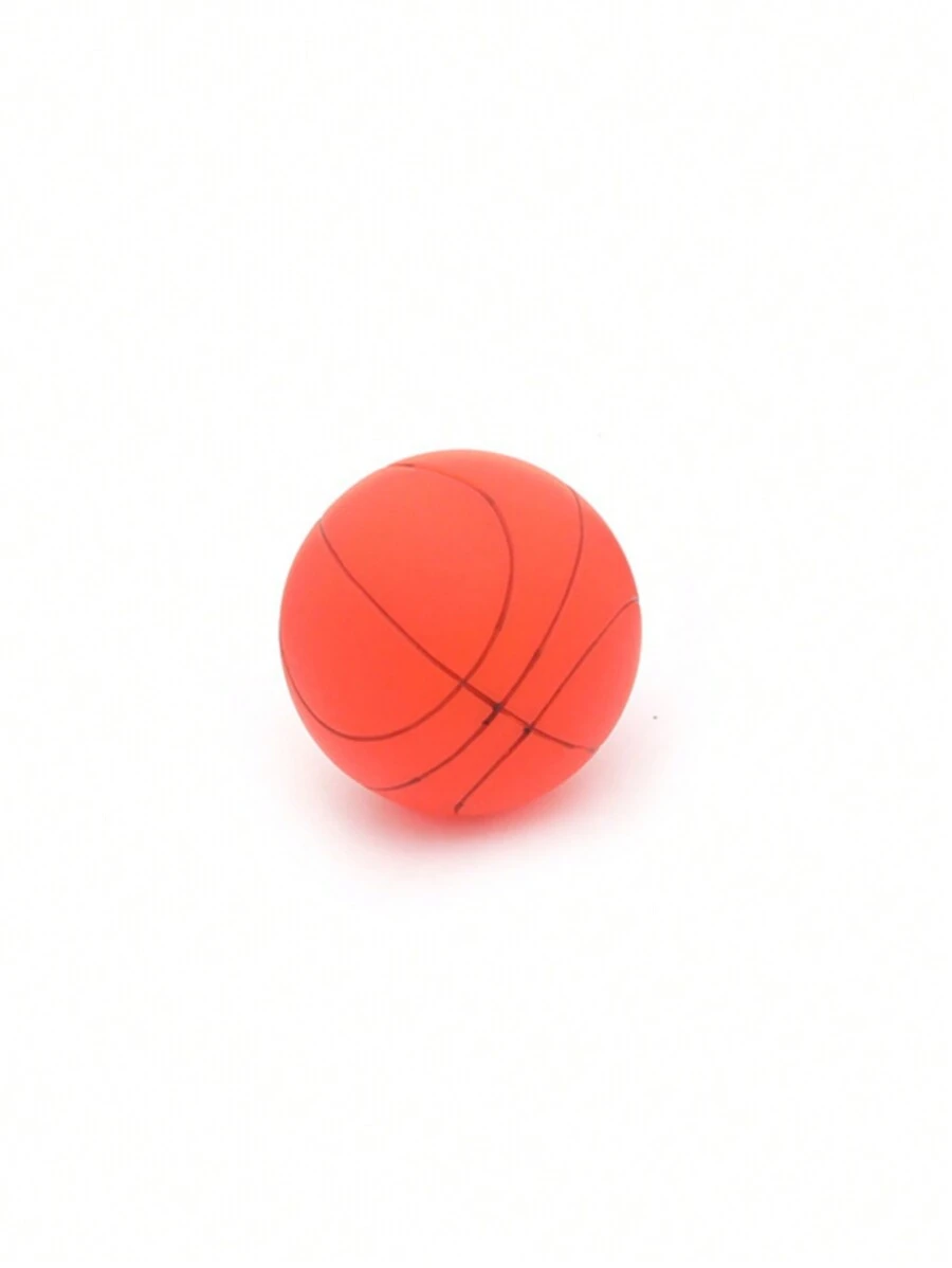 1pc Pet Dog Toy Ball, Interactive, Durable, Squeaky, Stress Relief Dog Supplies - Red - View 1