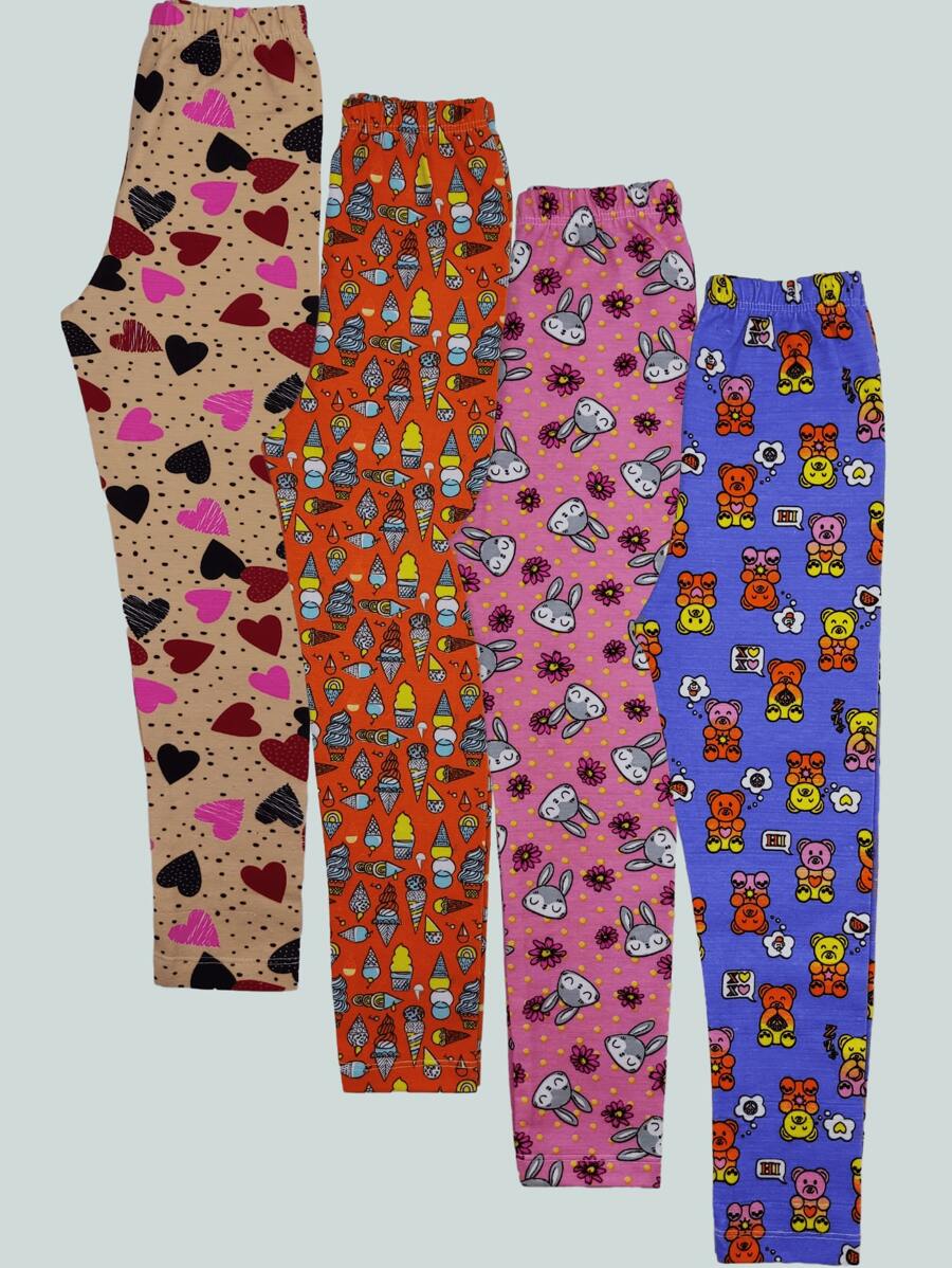 Young Girls Leggings - Multicolor - View 1