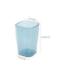 Plain Color Transparent Plastic Cup For Toothbrushing And Gargling, Couple Cup For Home - Multicolor - View 2