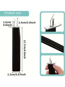 1入組珠串打結工具，穿線寶石玉石手鍊珠寶製作快速打結DIY實用方便工具 - 黑色 - 查看 2