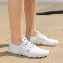 快乾中性水鞋,適用於游泳,潛水,瑜伽和沙灘活動-綁帶無鞋跟設計,提供最大的舒適和支撐 - 白色 - 查看 4