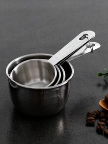 XIYIJIA 1 Set Stainless Steel Measuring Spoon With Scale And Seasoning Spoon For Baking - Silver - View 6