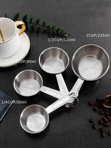 XIYIJIA 1 Set Stainless Steel Measuring Spoon With Scale And Seasoning Spoon For Baking - Silver - View 3