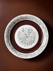 1 Set Hibiscus Flower Pattern Dessert Plate, Used For Cake And Sweet Snack In Restaurant, Coffee Shop Or Home - Hibiscus Flower Plate - View 6