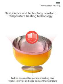 1pc USB Constant Temperature Heating Bowl 450ml Cat/Dog Lover Gift And Dog/Cat Mom Love Cat Lover Gift And Cat Mom Love And Dog Lover Gift And Dog Mom Love Drinking Water Bowl,Suitable For Cat Lover Gift And Cat Mom Loves And Dog Lover Gift And Dog Mom Loves To Thaw Food And Winter Food Heating ,No Shift Will Not Upset, USB Style,No Adapter