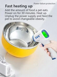 1pc USB Constant Temperature Heating Bowl 450ml Cat/Dog Lover Gift And Dog/Cat Mom Love Cat Lover Gift And Cat Mom Love And Dog Lover Gift And Dog Mom Love Drinking Water Bowl,Suitable For Cat Lover Gift And Cat Mom Loves And Dog Lover Gift And Dog Mom Loves To Thaw Food And Winter Food Heating ,No Shift Will Not Upset, USB Style,No Adapter