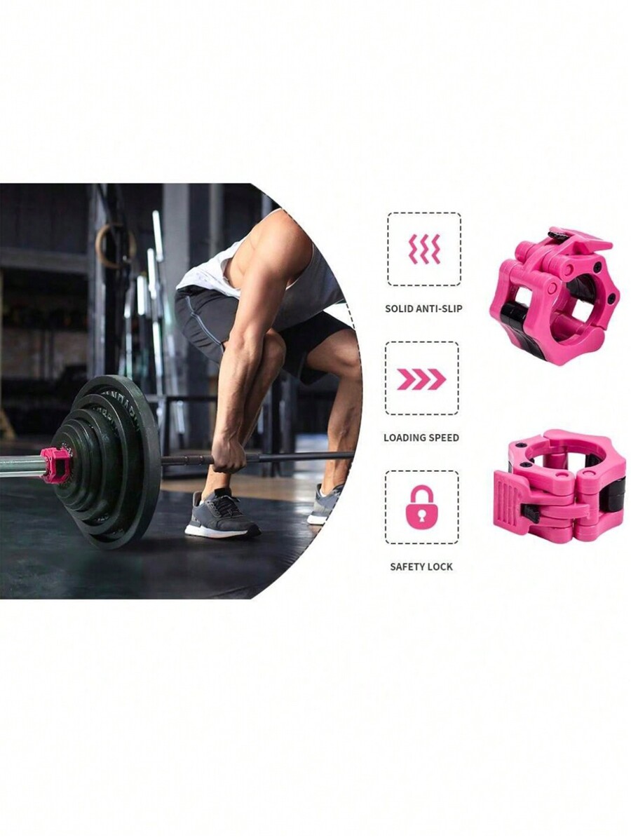 2pcs Barbell Clamps Collar Quick Release Barbell Clips Dumbbell Clasp ...