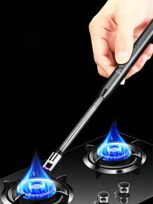 Encendedor Eléctrico Recargable Seguro USB Cocina Multiusos - Negro - Ver 3