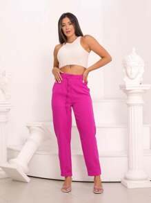 Women Pants - Violet Purple - View 2