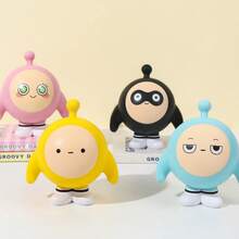 蛋形慢回彈創意可愛卡通娃娃減壓玩具,隨機顏色 - 彩色 - 查看 4