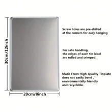 1pc, Route 66 Garage Car Metal Tin Sign (8''X12''/20cm*30cm), Vintage Plaque Metal Tin Sign Outdoor Decoration Man Cave Gas Poster Home Wall Decor - 8 - View 4