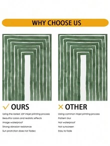 2pcs/Set Canvas High-Definition Printed Posters, Green Stripe Abstract Artwork In Nordic Modern Stylish Decor Style, Suitable For Living Room Bedroom Sofa Headrest Background, Entrance Cabinet Desktop Floor Decoration, Home Decorative Wall Art Hanging, Replacement Core Without Frame, Pvc Hard Tube Safe Packaging - Multicolor - View 6