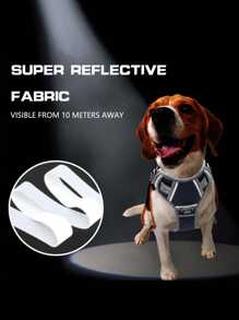 Dog Harness For Small And Medium Dogs, Adjustable Escape-Proof Pet Vest Harness - Black - View 6