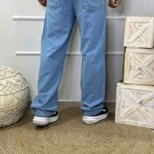 Men Jeans - 淺色水洗藍 - 查看 3