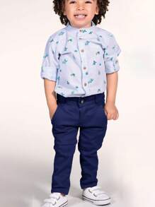 Teen Boys Pants - Navy Blue - View 5