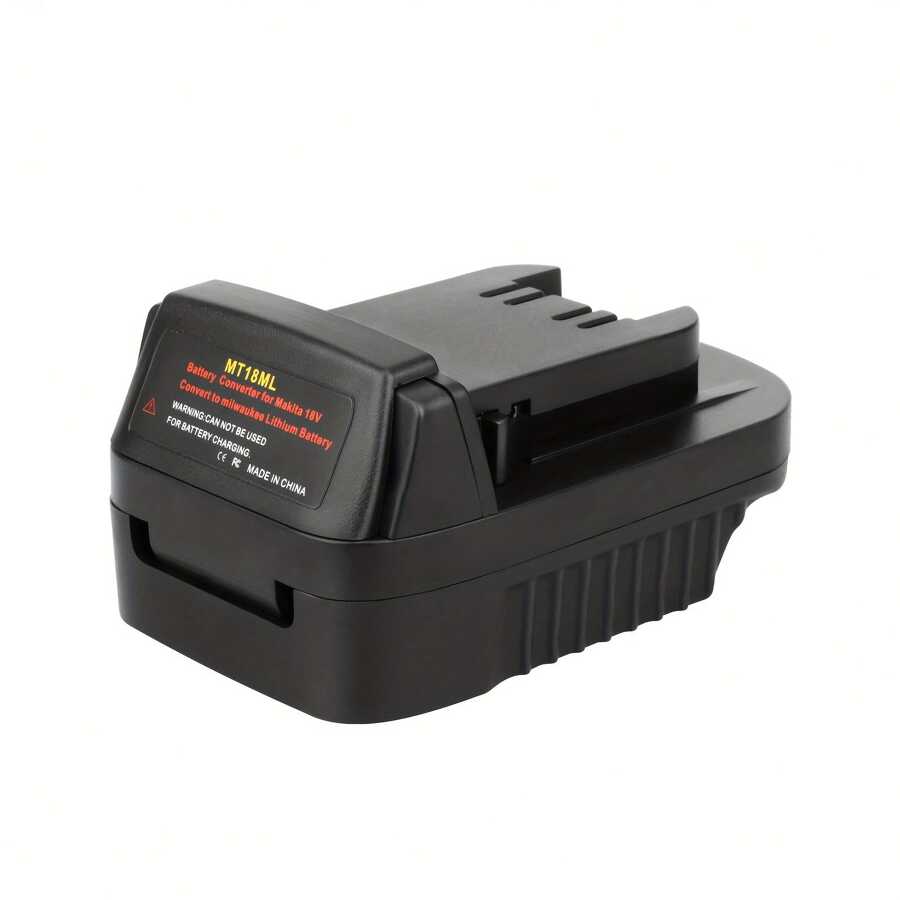 Awokee MT18ML Battery Adapter Compatible With Makita 18V Lithium-Ion Battery Convert To Milwaukee M18 18V Lithium-Ion Battery Compatible With Milwaukee 18V Cordless Power Tools - Black - View 1