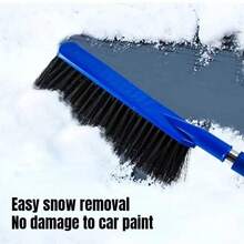 Superior Ice Scraper With Squeegee For Car Windshield- Durable Snow Brush And Ice Remover- Perfect Automotive Accessory - Red - View 3