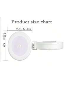 運動感應燈,無線電池供電 Led 夜燈,隨處黏貼壁櫥燈樓梯燈,走廊、浴室、臥室、廚房的感應燈,超亮 Led 燈泡 - ,6 個超亮 Smd Led 燈；足夠明亮,確保您不會在黑暗中絆倒 運動和光感應器 - 在 10 英尺內自動打開,並在 15 秒未檢測到運動時關閉,有助於延長電池壽命。 - 白色 - 查看 2