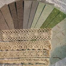 1包含18張混合材料,包括花邊日記裝飾紙、diy裝飾拼貼材料、個性化剪貼簿材料等,適用於創意學校文具用品 - 綠色 - 查看 1