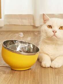 1pc USB Constant Temperature Heating Bowl 450ml Cat/Dog Lover Gift And Dog/Cat Mom Love Cat Lover Gift And Cat Mom Love And Dog Lover Gift And Dog Mom Love Drinking Water Bowl,Suitable For Cat Lover Gift And Cat Mom Loves And Dog Lover Gift And Dog Mom Loves To Thaw Food And Winter Food Heating ,No Shift Will Not Upset, USB Style,No Adapter
